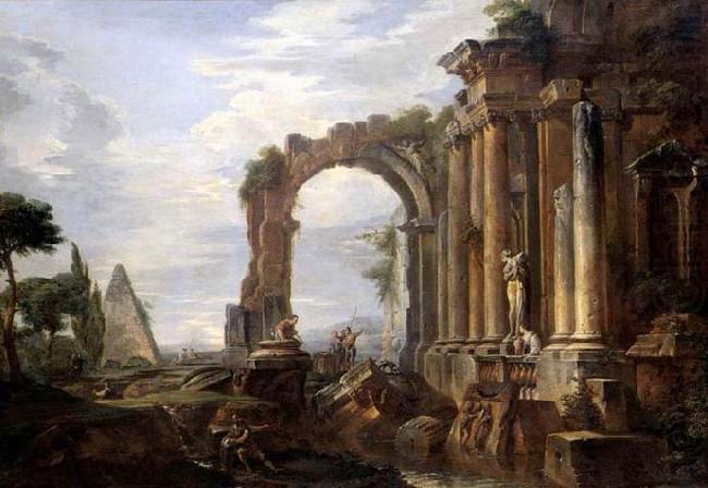 Capriccio of Classical Ruins, Giovanni Paolo Pannini